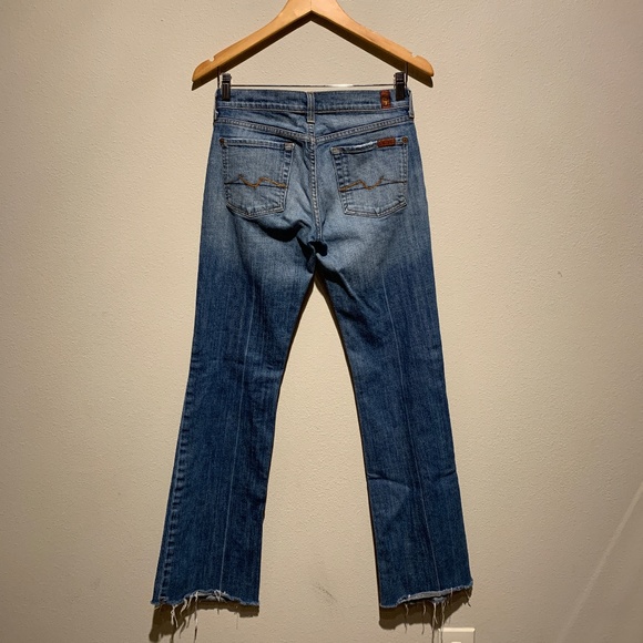 7 For All Mankind Long Bootcut Jean Size 28 - Picture 7 of 7